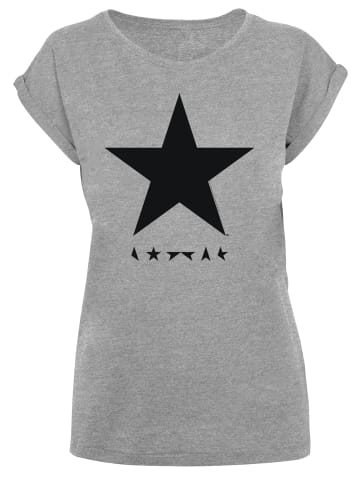 F4NT4STIC T-Shirt David Bowie Star Logo in grau meliert