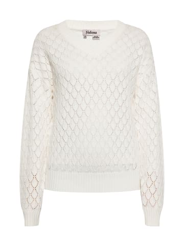 Sidona Damen Pullover in WOLLWEISS