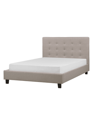 Beliani Doppelbett LA ROCHELLE in Grau - (W) 147 x (H) 109 x (L) 218 cm