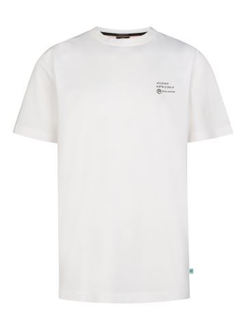 Petrol Industries T-Shirt mit Rückenprint Arena in Weiß