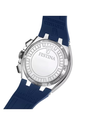 Festina Herrenuhr Chronograph Chrono Bike Silikon Blau
