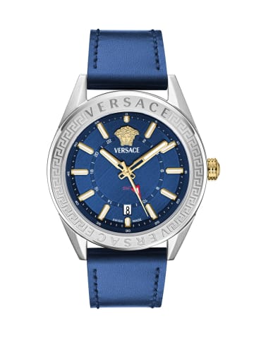 Versace Analoguhr für Herren in blau