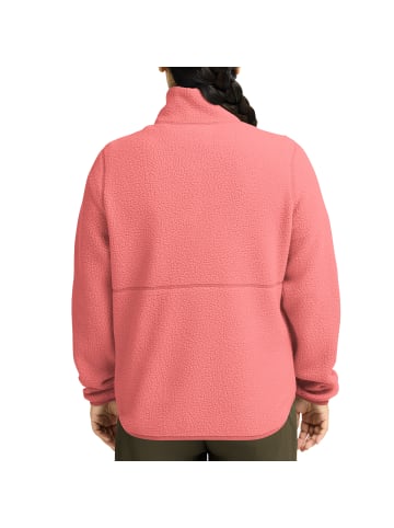 Jack Wolfskin Teddyfleecejacke Lite Curl Full-Zip in Koralle