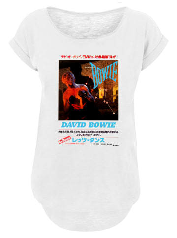F4NT4STIC Long Cut T-Shirt David Bowie Asian Poster in weiß