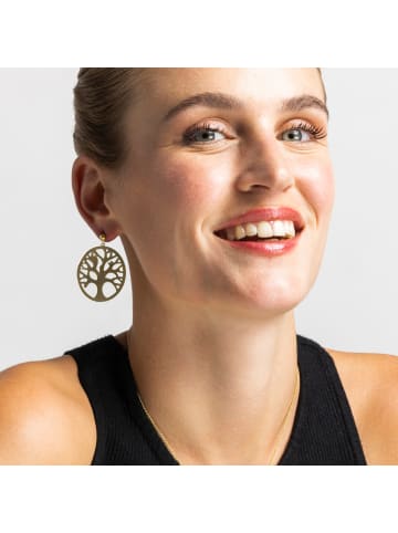 Luxenter Ohrringe Konssa mit 18 Karat Goldfinish – KONSSA