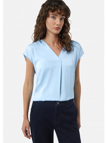 comma Bluse kurzarm in Blau