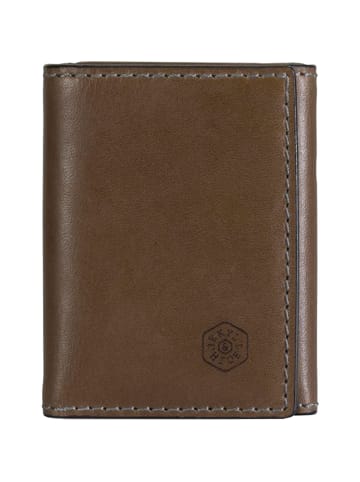 Jekyll & Hide Texas Kreditkartenetui RFID Schutz Leder 7 cm in olive
