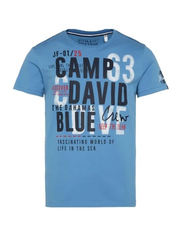 CAMP DAVID  T-Shirt in blau
