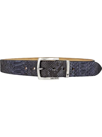 Carlo Colucci Ledergürtel Christoph in Navy