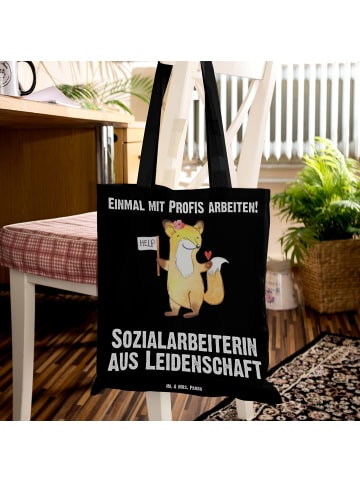 Mr. & Mrs. Panda Uni Tasche Sozialarbeiterin Leidenschaft mit Sp... in Schwarz