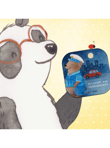 Mr. & Mrs. Panda Holzuntersetzer Polizist Leidenschaft Design mi... in Weiß