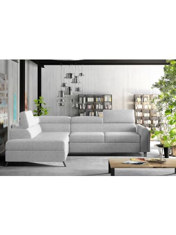 MF Design Katara Recamiere Links in Hellgrau -  (L) 265 x (B) 265 x (H) 92 cm