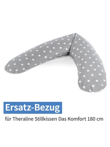 Theraline Ersatzbezug für Stillkissen Das Komfort 180 cm - Big in grau,motiv