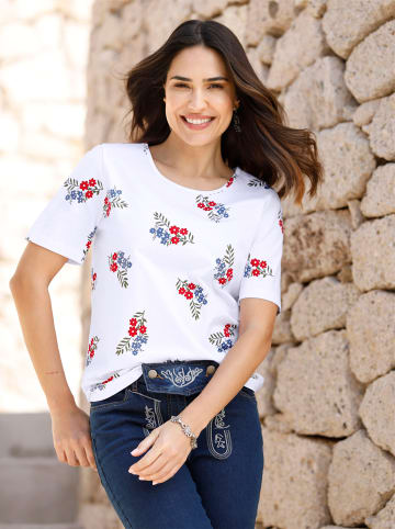 Sieh an! Kurzarmshirt in weiß