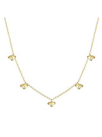 Glanzstücke München Halskette Blüte Sterling Silber in gelbgold