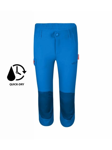 Trollkids 3/4 Trekking Hose "Hammerfest" in Leuchtendes Blau