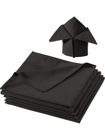 REDBEST Baumwolle Serviette 6er-Pack Seattle in anthrazit