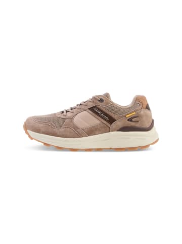 Camel Active Sneaker aus Nubuk Textil Mix mit Komfort Sohle in Taupe