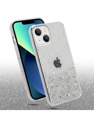 cadorabo Hülle für Apple iPhone 14 PLUS Glitter in Transparent mit Glitter