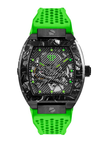 Philipp Plein Automatikuhr The $keleton $port Master Neon Lime in grün