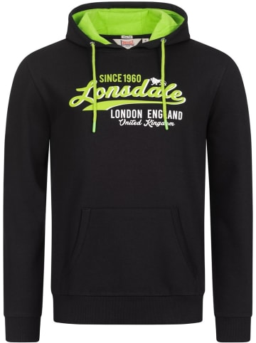 Lonsdale Hoodie "Gratwich" in Schwarz