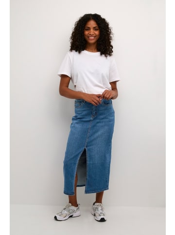 Kaffe Rock KAsinem A-shape in Medium Blue Denim