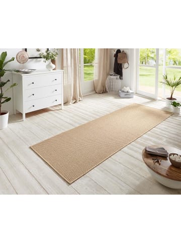BT Carpet Flachgewebe Läufer Nature in Beige
