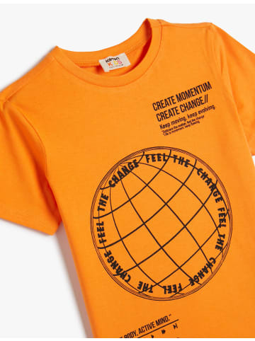 KOTON T-shirt in Orange
