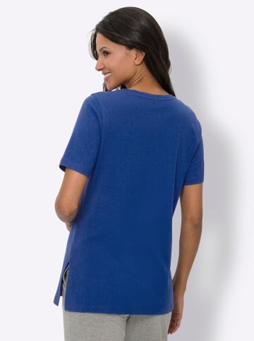 Sieh an! Longshirt in royalblau