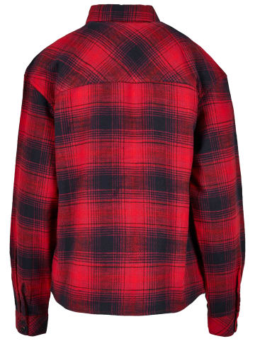 Urban Classics Urban Classics Damen Ladies Check Overshirt in darkblue/red