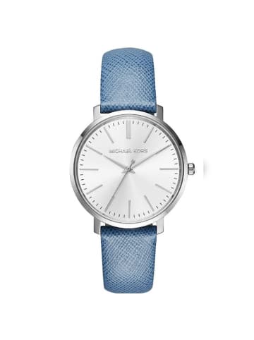 Michael Kors Jaryn Uhr silber hellblau
