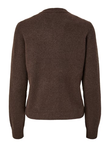 Pieces Strickjacke in Hot Fudge