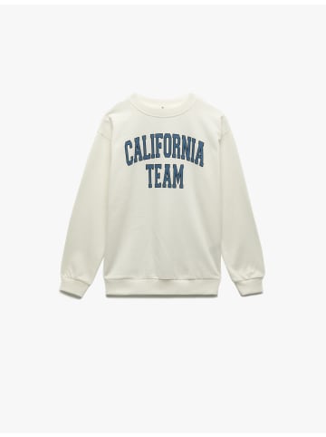 KOTON SWEATSHIRTS in Ekru
