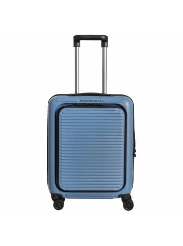 Mandarina Duck Tank Case - 4-Rollen-Trolley mit Vortasche 55 cm (china blue) in china blue