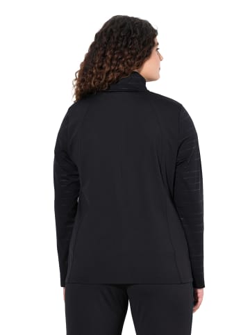 Ulla Popken Sweatjacke in schwarz