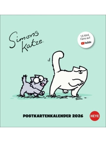 Heye Kalender Kalender - Simons Katze Postkartenkalender 2026