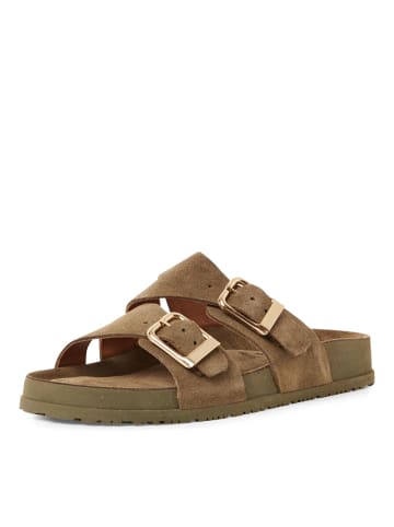 Tamaris Klassische Pantoletten in Oliv