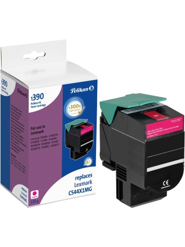 Pelikan Toner-Kartusche kompatibel mit Lexmark C544X1MG magenta Typ 1390M