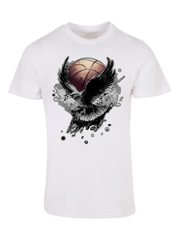 F4NT4STIC T-Shirt Basketball Adler in weiß