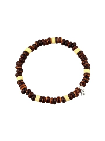 KUZZOI Armband 925 Sterling Silber in Braun