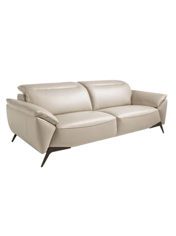 Angel Cerdá Sofa 6132 in Taupe Grau/Schwarz – (B)223 x (T)107 x (H)102 cm