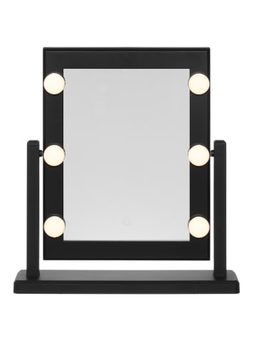 4Living Make-up-Spiegel in schwarz