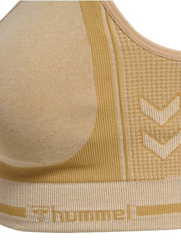 Hummel Sportoberteil Hmlmt Lulu Seamless Scrunch Bra in CURDS & WHEY MELANGE