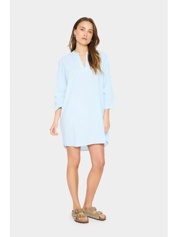 SAINT TROPEZ Stricktunika SamaraSZ Lockere Passform in Reef Waters Ice Stripe