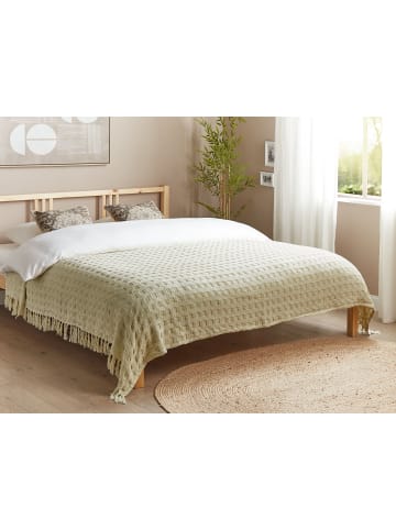 Beliani Tagesdecke BERE in Weiß - (W) 200 x (H) 1 x (L) 220 cm