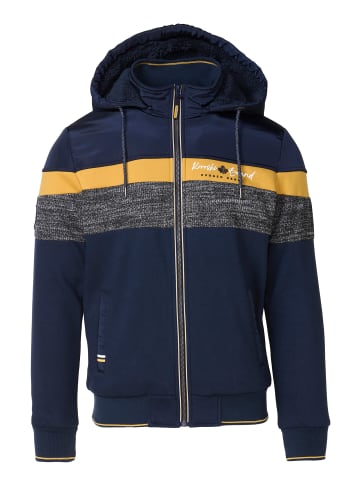 KOROSHI Sweatshirtjacke in blau