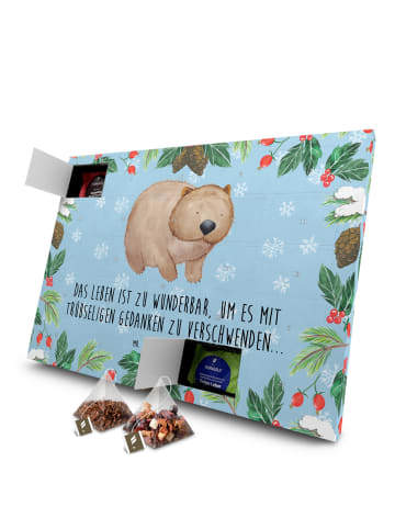 Mr. & Mrs. Panda Advents-Teekalender Wombat mit Spruch in Eisblau