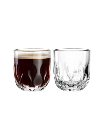 LEONARDO 2er Set Kaffeegläser (3) Gocce 220 ml in transparent