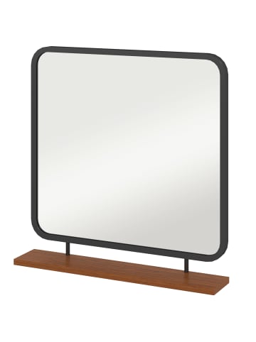 HOMCOM Wandspiegel in Schwarz 55L x 10B x 55,5H cm