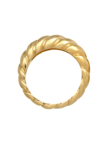 Elli Ring 925 Sterling Silber Twisted in Gold